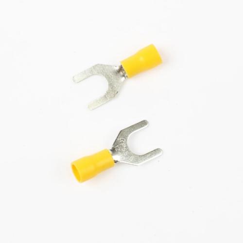 Copper Ring Terminal - U Cut (Insulated)
