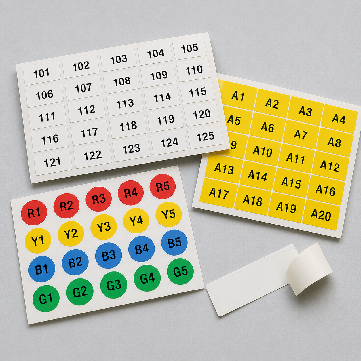 Self-Adhesive Markers